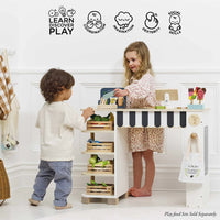 Le Toy Van - Pretend & Play - Wooden Supermarket Till Checkout & Accessories