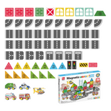Magnetic Tiles - City Vehicles Set - 70 Pieces