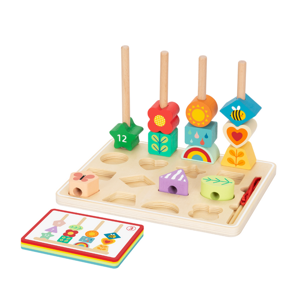 Wooden Beads Sequencing Toy Set