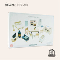 Le Toy Van - Pretend & Play - Complete Dolls House Furniture Set - 35pcs