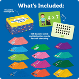 Learning Resources - Jumbo Multiplication Learning Flash Cards in Travel tin - 170 Pieces