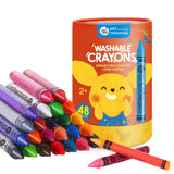 Jar Meló – Wax Crayons – Washable Non-Toxic – 48 Colours