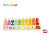 hi Pando - Wooden Counting Stacker - 75pcs