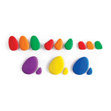 EDX Education - Rainbow Pebbles - 6 Colours 6 Sizes - 36pcs - Polybag