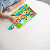 hi Pando – Chunky Wooden Puzzle – Wild Animals – 7pcs