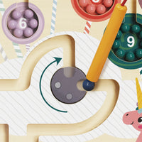 TopBright - Wooden Magnetic Maze - Unicorn