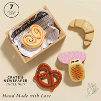 Le Toy Van - Pretend & Play - Wooden Bakery & Patisserie Food Crate - 7pcs