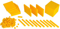 Base Ten Linking Set - Yellow - 161pcs Container