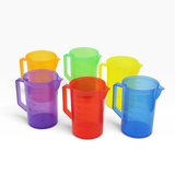 Translucent Measuring Pitchers - Sensory Water Play - Set of 6