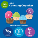 Learning Resources - Mini Counting Cupcakes Maths Toy Set - 40 Pieces