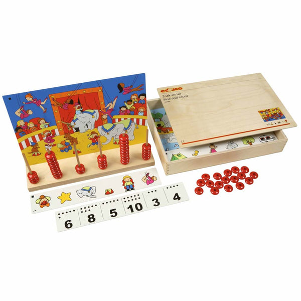 Find and Count - 112pcs Wooden Box