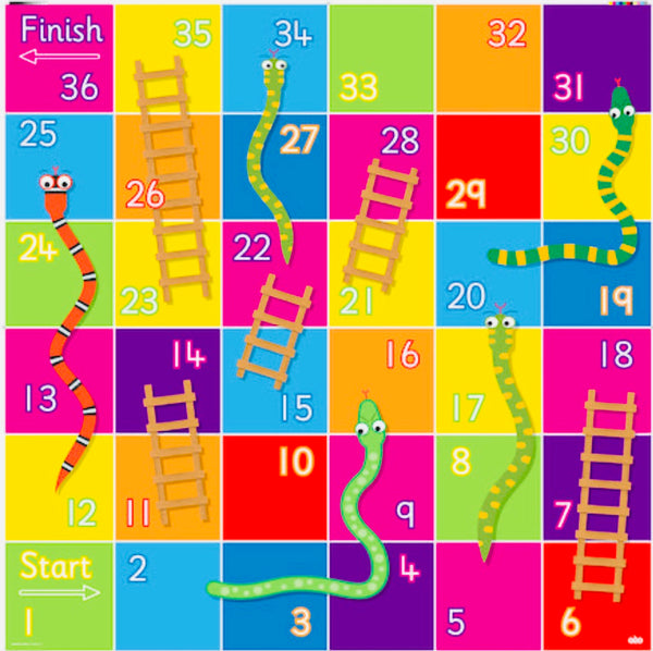 Jumbo Snakes and Ladders Mat
