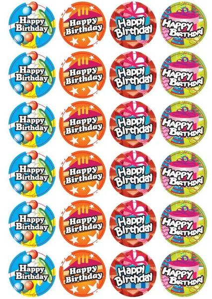 Happy Birthday – 72PCS Stickers