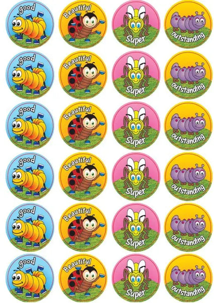 Bugs – Outstanding Cute Bugs Stickers – 72PCS