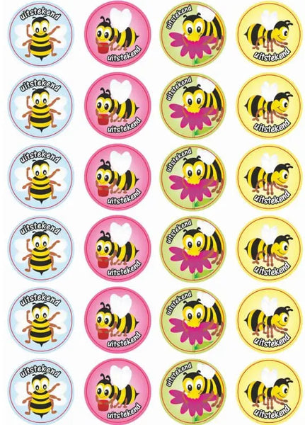 Bees Uitstekend Plakkers Stickers – 72pcs