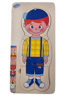 Human Layer Puzzle – Boy (5 pictures & 4 puzzles)