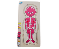 Human Body Layered Puzzle - (5 Pictures & 4 puzzles)