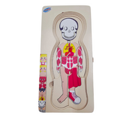Human Body Layered Puzzle - (5 Pictures & 4 puzzles)