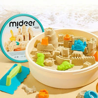 Mideer - Magic Sand Play Set - 2kg Kinetic Sand & 25 Sand Tools