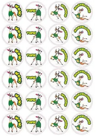 Springbok – Tops Stickers – 72PCS