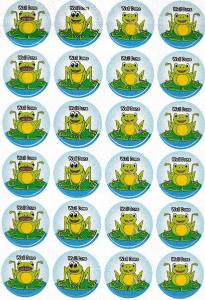 Frogs – Well Done Frog Stickers – 72pcs