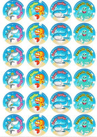 Sea Life – Super Speller Fishy Stickers – 72pcs – 26mm