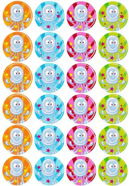 Cute Octopus Stickers – 72PCS