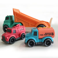Bioplastic Carrier Truck, Fuel Tanker & Water Truck Set