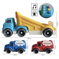 Bioplastic Carrier Truck, Ambulance & Police Set
