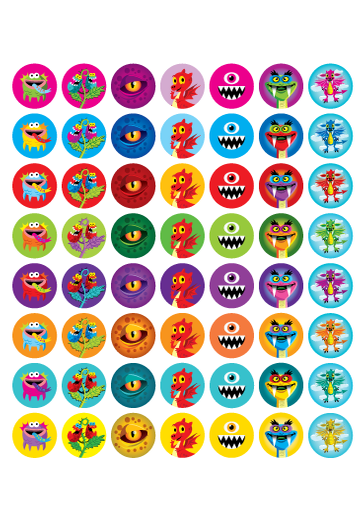 Mini Merit Monsters Stickers – 280pcs