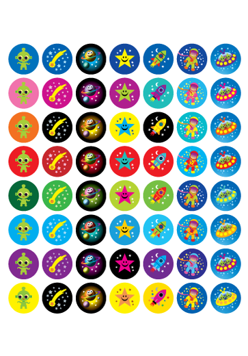 Space Stickers Mini Merit – 280pcs