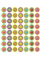 Mini Merit Smiley Stars Stickers – 280pcs