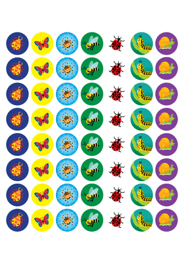 Bugs – Mini Merit Creepy Crawlies Stickers – 280PCS