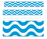 Wavy Blue Bolder Borders +-11 Meters x 7cm