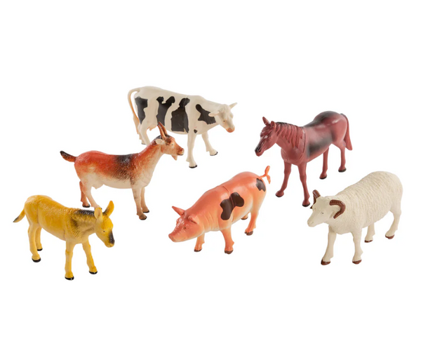 Jumbo Farm Animals 6pc