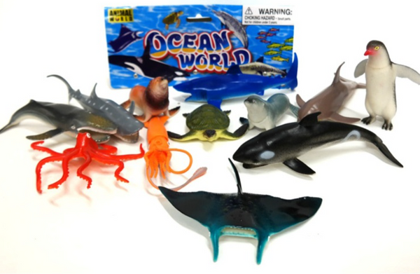 Jumbo Ocean Animals 6pc