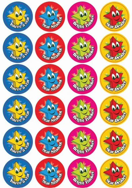 Star Stickers – Bright Thinker Stickers – 72PCS