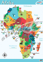 Muurkaart  - Afrika