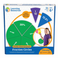 Magnetic Fraction Circles: Giant Double-Sided Demonstration Set