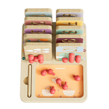 TopBright - Wooden Montessory Fruit Tree Counting & Writing Number Toy