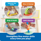 Learning Resources - Helping Hands Tactile Dough Tools Set - 4 Pieces