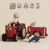 Le Toy Van - Wooden Farmyard Tractor & Trailer