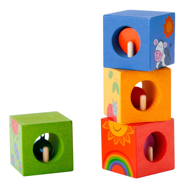 Discovery Cubes with Animal Puzzle - 4pcs