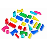 Translucent Building Blocks for Sensory Light Play - 28pcs