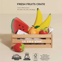Le Toy Van - Pretend & Play - Wooden Smoothie Fruit Food Crate - 7pcs
