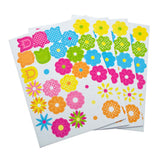 Flower Stickers – Coloured – 90pcs