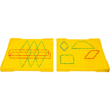 Gigo - Geoboard Double-sided Isometric 11x11 21cm 8pcs Box