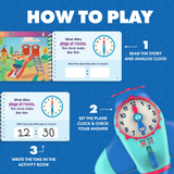 Educational Insights - Time to Learn Telling Time Activity Teaching Toy