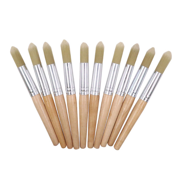 Stubby Paint Brushes 18cm - 10pcs