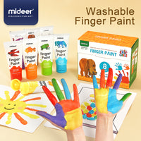 Finger Paint Tube Set - 8 Colours